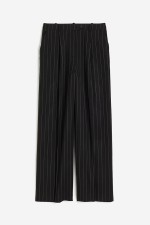 Wide-leg Twill Pants