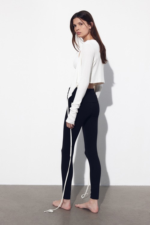 Folded-Waistband Leggings