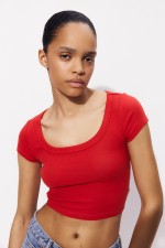 Ribbed Crop T-shirt