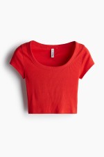 Ribbed Crop T-shirt