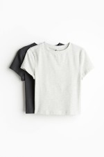 2-pack Crop T-shirts